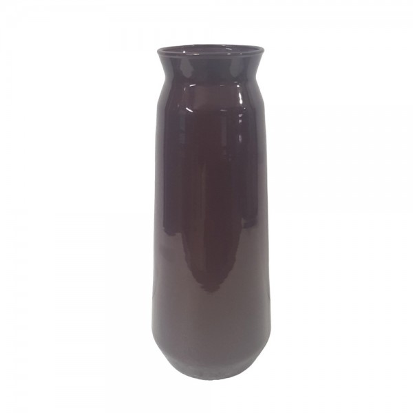 MARONA ΒΑΖΟ 10x10x26cm ΓΥΑΛΙ ΜΩΒ
