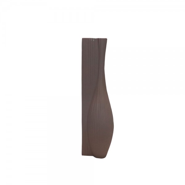 VOLINA ΒΑΖΟ 11x9x40cm ΑΛΟΥΜΙΝΙΟ ΚΑΦΕ TEXTURED
