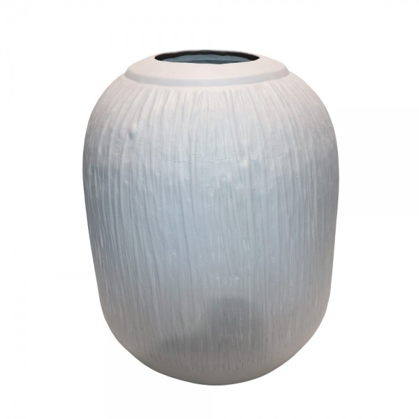 IVORA ΒΑΖΟ 29.5x29.5x40cm ΑΛΟΥΜΙΝΙΟ OFF WHITE