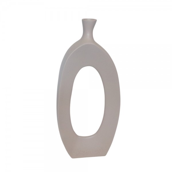 ELLA ΒΑΖΟ 18x6x42cm ΑΛΟΥΜΙΝΙΟ IVORY