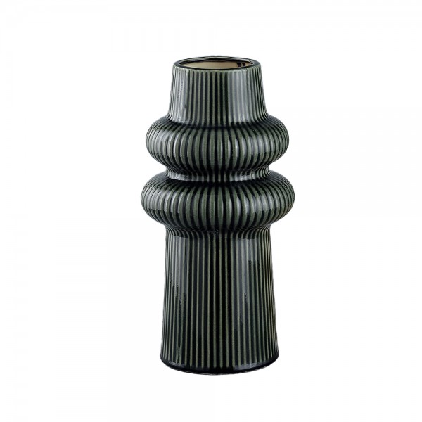 ARO ΒΑΖΟ 17.8x17.8x34.5cm ΚΕΡΑΜΙΚΟ ΠΡΑΣΙΝΟ
