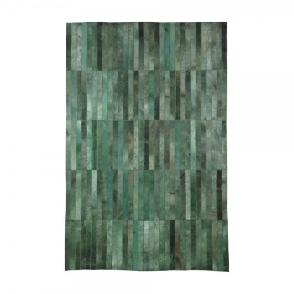 AURORA ΧΑΛΙ ΣΑΛΟΝΙΟΥ 200x300cm ΔΕΡΜΑ ΠΡΑΣΙΝΟ ΜΑΛΛΙΝΟ