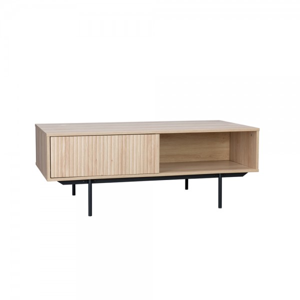 RIGOTE COFFEE TABLE 1ΣΥΡΤΑΡΙ SONOMA ΜΑΥΡΟ 120x59x45cm