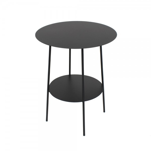 SIMPLE SIDE TABLE ΜΑΥΡΟ 40x40xH50cm 04-1122