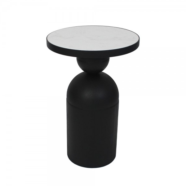 BOMB SIDE TABLE ΜΑΥΡΟ 41x41xH62,5cm 04-1136