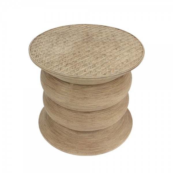 RIBBONS SIDE TABLE ΦΥΣΙΚΟ 59x59x53 04-1166
