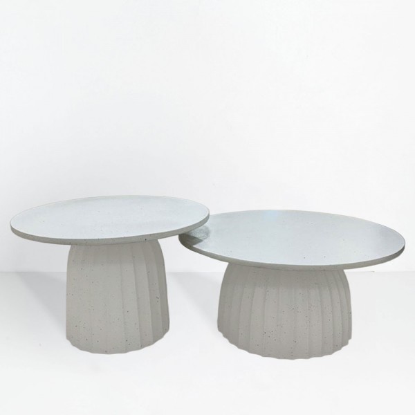 TOLEDO COFFEE TABLE ΛΕΥΚΟ ΜΕ PATTERN 60x60x38cm