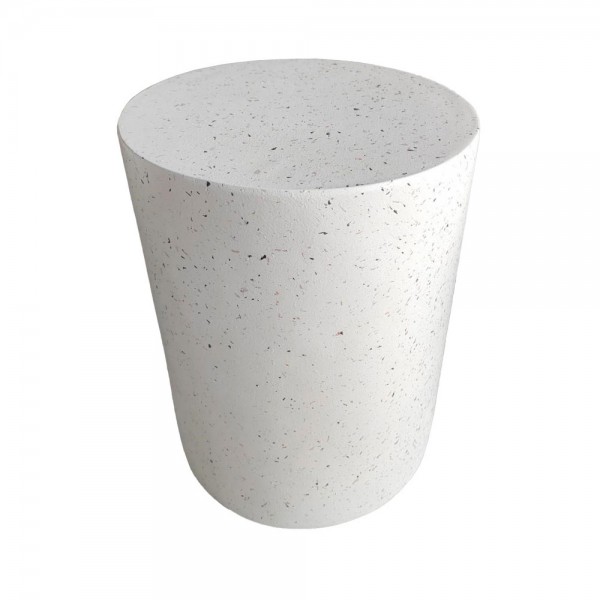 WHEEL SIDE SIDE TABLE TERRAZZO 35x35x47cm