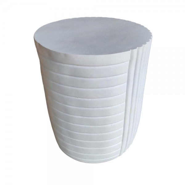 GEOMETRICAL 2 SIDE TABLE ΛΕΥΚΟ 35x35x46 04-1218