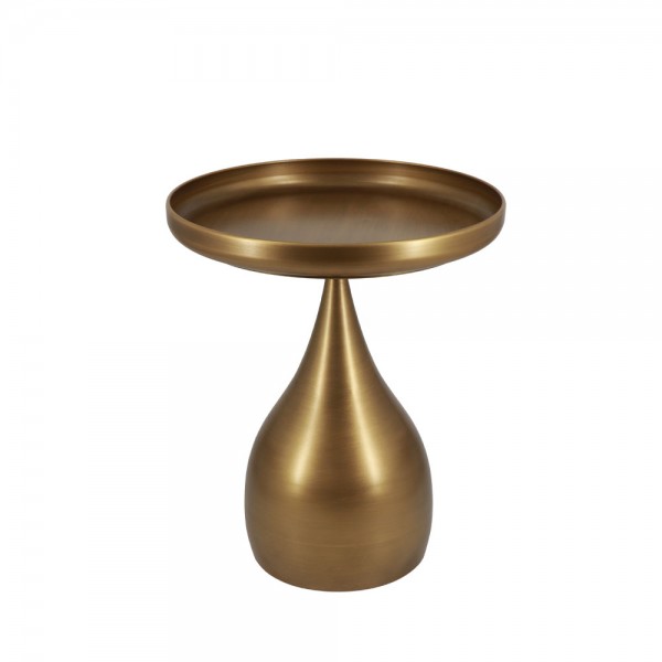 SEAL SIDE TABLE BROWN GOLD 41x41x49cm