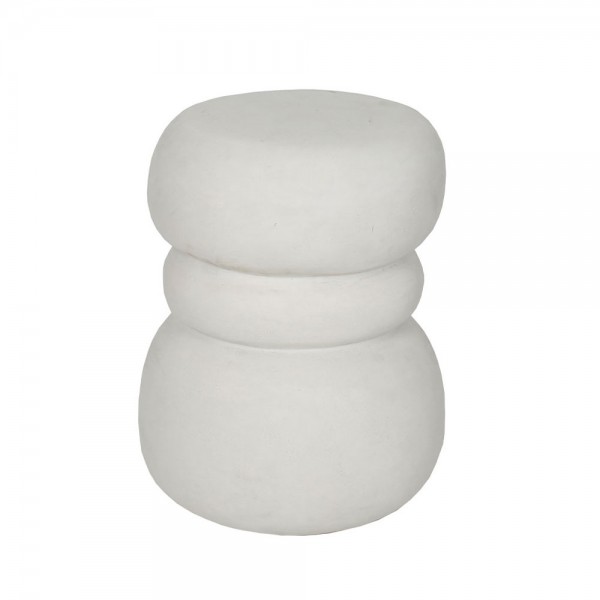 NIVO SIDE TABLE ΑΣΠΡΟ 35x37x47cm