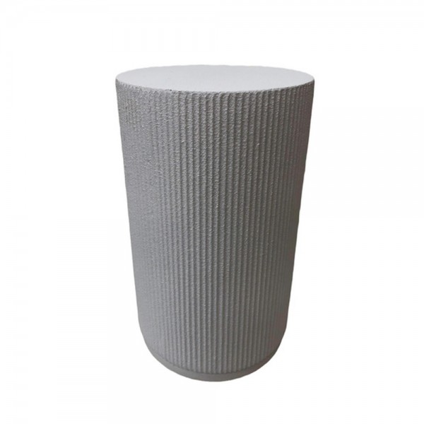 STYLOS SIDE TABLE ΛΕΥΚΟ 34x34x58cm