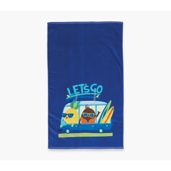 NEF NEF HOMEWARE ΠΕΤΣΕΤΑ ΘΑΛΑΣΣΗΣ LETS GO 70X120 040059 BLUE