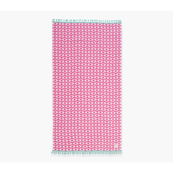 NEF NEF HOMEWARE ΠΕΤΣΕΤΑ ΘΑΛΑΣΣΗΣ OPTION FRINGES 90X170 040070 FUCHSIA