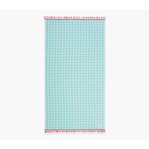 NEF NEF HOMEWARE ΠΕΤΣΕΤΑ ΘΑΛΑΣΣΗΣ OPTION FRINGES 90X170 040070 AQUA