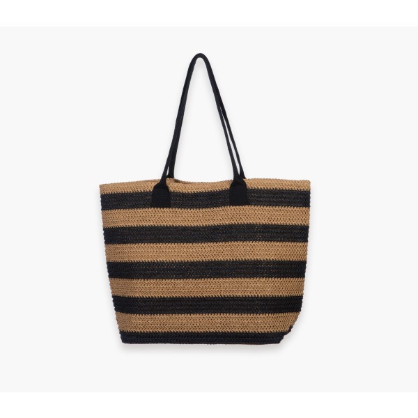NEF NEF HOMEWARE ΤΣΑΝΤΑ ΘΑΛΑΣΣΗΣ VENIA 040102 NATURAL/BLACK
