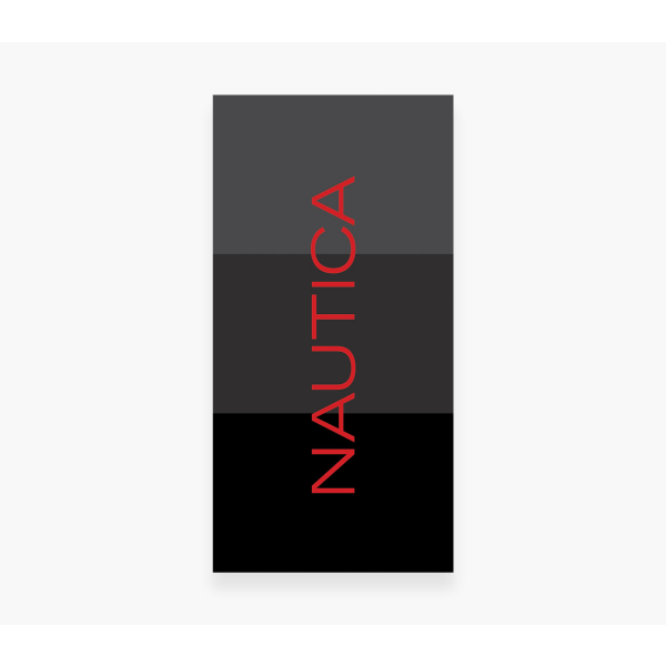 NEF NEF HOMEWARE ΠΕΤΣΕΤΑ ΘΑΛΑΣΣΗΣ NAUTICA-NAU LAYER 80X160 040208 BLACK/GREY