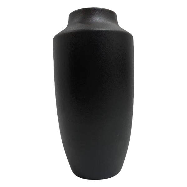 ΕΠΙΤΡΑΠΕΖΙΟ ΚΕΡΑΜΙΚΟ ΔΙΑΚΟΣΜΗΤΙΚΟ ΒΑΖΟ GLAΖΕ HM4588.02 ΜΑΥΡΟ ΜΑΤ Φ16x32Υεκ