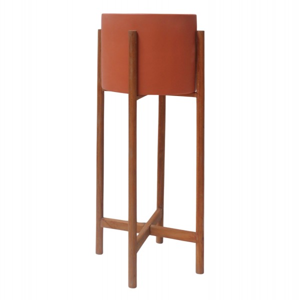 ΓΛΑΣΤΡΑ ΕΣΩΤ.ΧΩΡΟΥ RENTIL HM4684.08L FIBER CEMENT ΧΡΩΜΑ ΤΕΡΑΚΟΤΑ--ΒΑΣΗ TEAK Φ25x65Υ