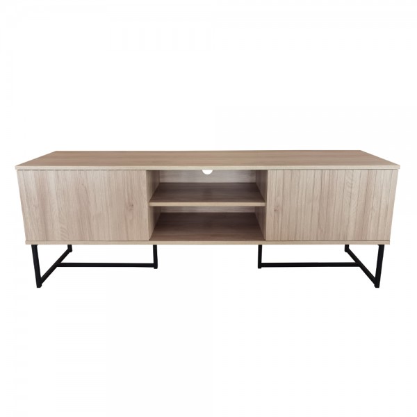 VERTICAL TV STAND 2ΠΟΡΤΕΣ 1ΡΑΦΙ ΦΥΣΙΚΟ 150x39x53