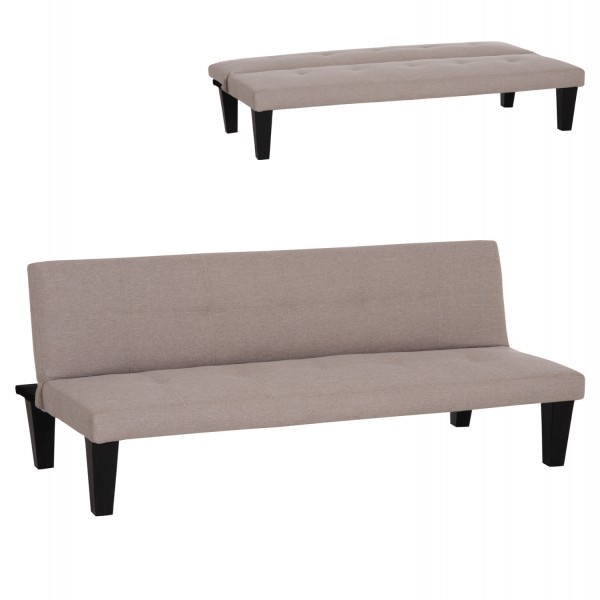 ΚΑΝΑΠΕΣ ΚΡΕΒΑΤΙ 2-ΘΕΣΙΟΣ KORO HM3304.04 ΜΠΕΖ PU ΔΕΡΜΑ 165x75x64Υεκ