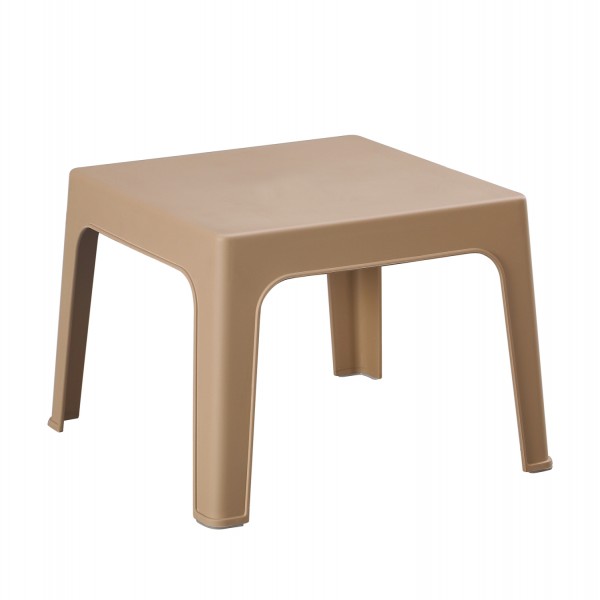 ΤΡΑΠΕΖΑΚΙ ΤΕΤΡΑΓΩΝΟ SLEEK HM6371.03 ΠΟΛΥΠΡΟΠΥΛΕΝΙΟ ΣΕ ΚΑΠΟΥΤΣΙΝΟ 49.5x49.5x40Υεκ.