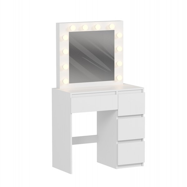 ΤΟΥΑΛΕΤΑ ΜΕ ΦΩΤΙΣΜΟ LED & ΣΥΡΤΑΡΙΑ KEITLIN HM2499.03 ΜΕΛΑΜΙΝΗ ΣΕ ΛΕΥΚΟ 80x40x140Υεκ. 0521309