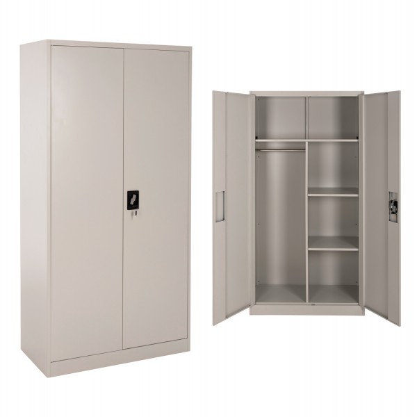 ΝΤΟΥΛΑΠΑ ΜΕΤΑΛΛΙΚΗ CLOD HM5961.11 2ΦΥΛΛΗ ΜΕ ΧΩΡΙΣΜΑ ΑΝΟΙΧΤΟ ΓΚΡΙ 90Χ40Χ180Yεκ.