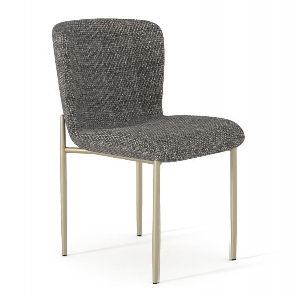 Καρέκλα Τραπεζαρίας Obsession SM18101.01 Σαμπανί ύφασμα-Μέταλλο Σαμπανί 52x65x80Υεκ