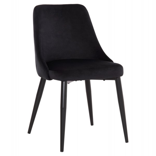 ΚΑΡΕΚΛΑ SERENITY HM8527.14 ΒΕΛΟΥΔΟ ΜΑΥΡΟ ΜΕ ΜΑΥΡΑ ΜΕΤΑΛΛΙΚΑ ΠΟΔΙΑ 51x54x83,5Υεκ. 0529084
