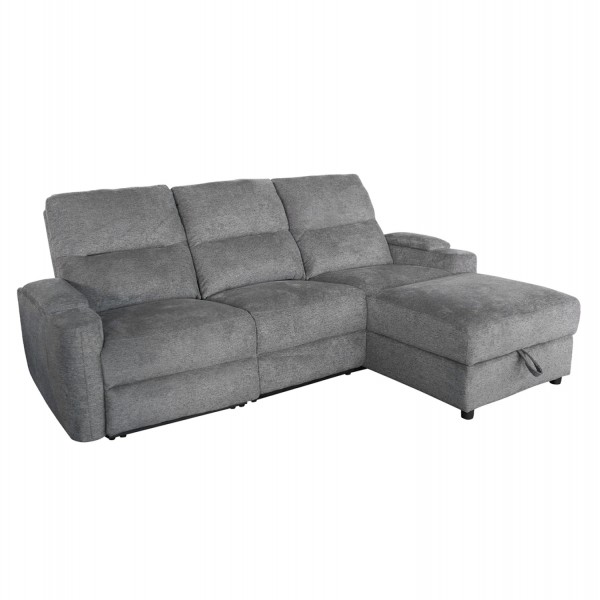 ΚΑΝΑΠΕΣ ΔΕΞΙΑ ΓΩΝΙΑ SYNTHIA HM3308.03R ΑΝΑΚΛΙΣΗ & ΑΠΟΘ.ΧΩΡΟΣ--ΓΚΡΙ 246x159x97Υεκ