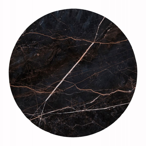 ΕΠΙΦΑΝΕΙΑ ΤΡΑΠΕΖΙΟΥ HPL ΣΤΡΟΓΓΥΛΗ HM6351.34 BLACK MARBLE Φ120εκ.