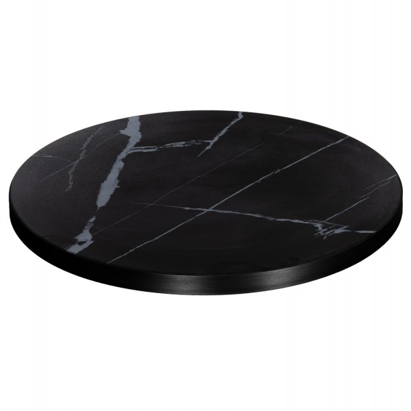 ΕΠΙΦΑΝΕΙΑ ΤΡΑΠΕΖΙΟΥ SINTERED STONE HM6652.03 ΜΕ ΠΛΑΙΣΙΟ ALU ΜΑΥΡΟ Φ60εκ.