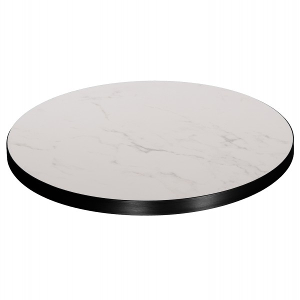 ΕΠΙΦΑΝΕΙΑ ΤΡΑΠΕΖΙΟΥ SINTERED STONE HM6653.02 ΜΕ ΠΛΑΙΣΙΟ ALU ΜΑΥΡΟ Φ70εκ.