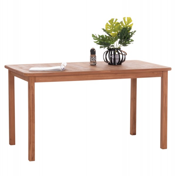 ΤΡΑΠΕΖΙ ΟΡΘΟΓΩΝΙΟ PRESSCOT HM18123 ΞΥΛΟ TEAK--ΦΥΣΙΚΟ 140x80x76Υεκ. 0536078