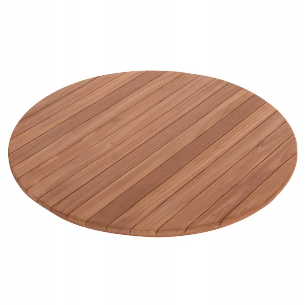 ΕΠΙΦΑΝΕΙΑ ΤΡΑΠΕΖΙΟΥ ΣΤΡΟΓΓΥΛΗ HM18134 ΞΥΛΟ TEAK--ΦΥΣΙΚΟ Φ80x4(πάχος)εκ. 0538128
