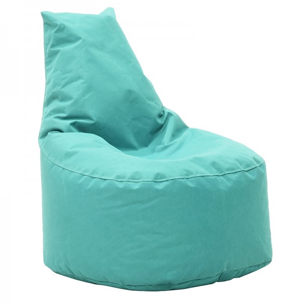 Πουφ πολυθρόνα Norm PRO pakoworld υφασμάτινο αδιάβροχο πετρόλ 056-000075