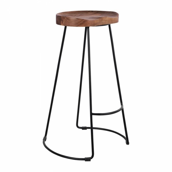 ΣΚΑΜΠΟ BAR RUNDRA ΑΠΟ ΜΑΣΙΦ ΞΥΛΟ ΑΚΑΚΙΑΣ 48x40χ76Υεκ. HM8363.11