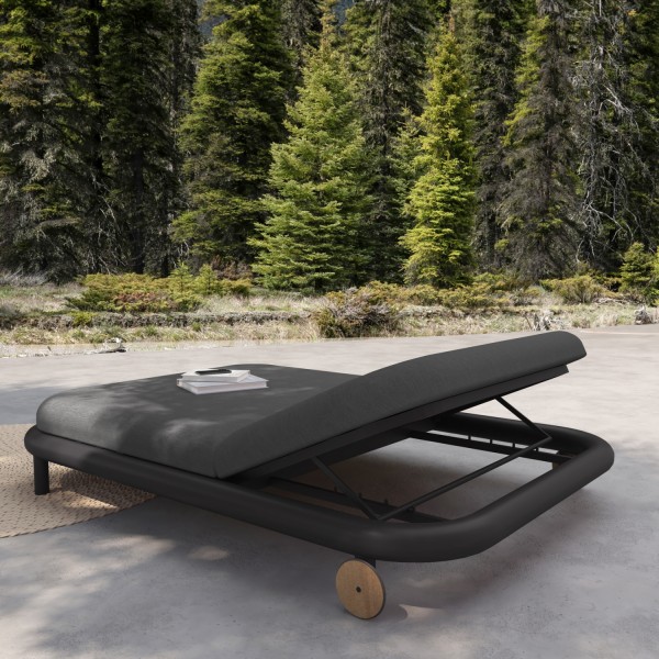 ΔΙΠΛΗ ΞΑΠΛΩΣΤΡΑ ΣΕΙΡΑ EUTOPIA SM6238.01 ΣΚΟΥΡΟ ΓΚΡΙ ΑΛΟΥΜΙΝΙΟ & OLEFIN