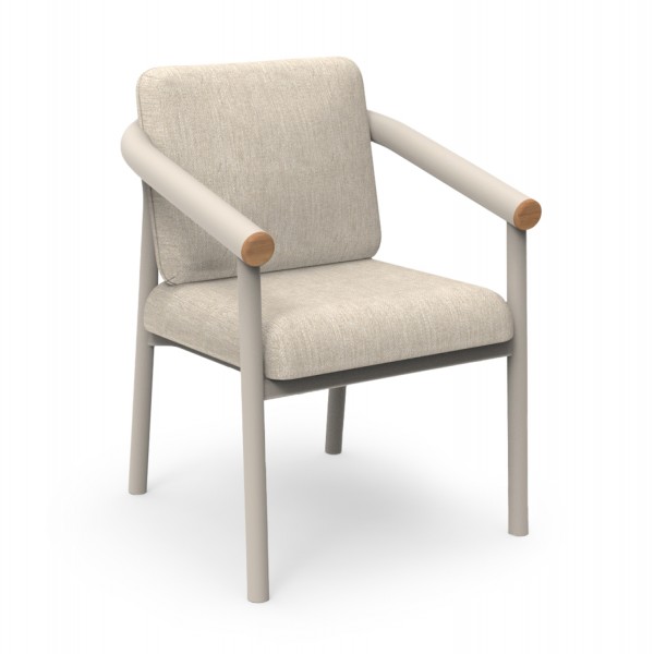 ΠΟΛΥΘΡΟΝΑ ΤΡΑΠΕΖΑΡΙΑΣ ΣΕΙΡΑ EUTOPIA SM6239.02 ΚΡΕΜ ΑΛΟΥΜ.-ΜΠΕΖ OLEFIN 62x66x78Υεκ.