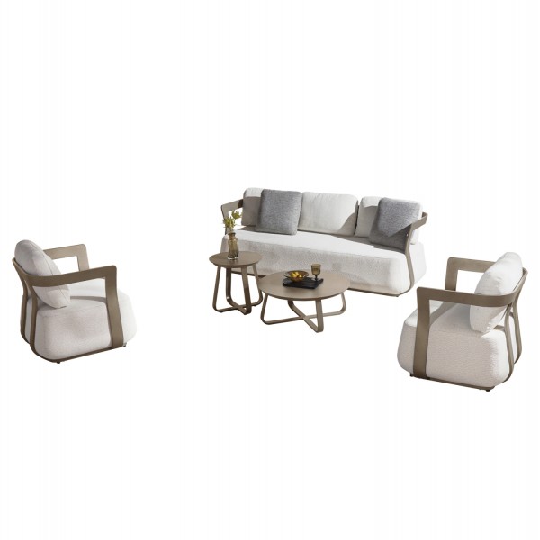 ΣΕΤ ΣΑΛΟΝΙ ΕΞ. ΧΩΡΟΥ 5ΤΜΧ PACIFIC SM6253.04 ΣΑΜΠΑΝΙ ΑΛΟΥΜΙΝΙΟ-ΚΡΕΜ ΥΦΑΣΜΑ