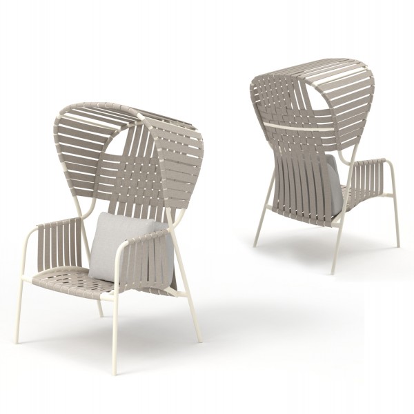 ΠΟΛΥΘΡΟΝΑ ΑΛΟΥΜ. ΣΕΙΡΑ STUNNER SM6323 ΚΡΕΜ ΜΕ ΜΠΕΖ ΣΧΟΙΝΙ & ΜΑΞΙΛΑΡΙΑ 95x106x165Υ