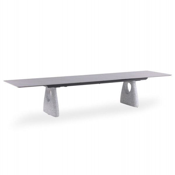 ΤΡΑΠΕΖΙ ΕΠΕΚΤ. GOFFEN SM6409.02 ΑΝΘΡΑΚΙ ΑΛΟΥΜΙΝΙΟ & SINTERED STONE 240-300x100x76,5Y