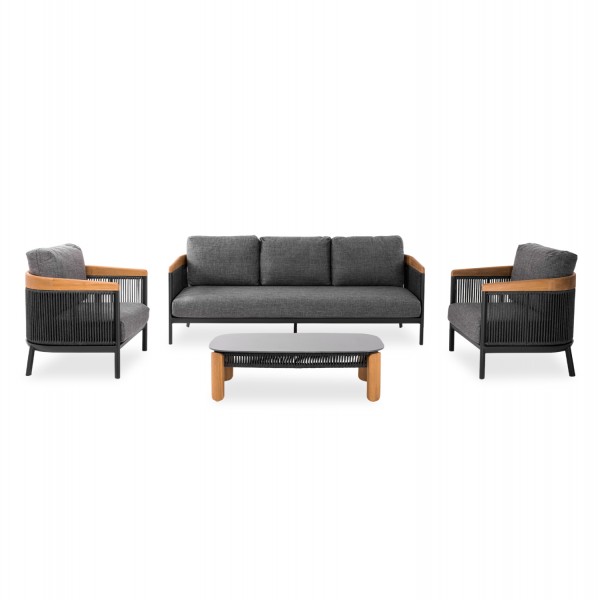 ΣΕΤ ΣΑΛΟΝΙ ΕΞ.ΧΩΡΟΥ 4ΤΜΧ ETHEREAL SM6165.02 ΑΛΟΥΜΙΝΙΟ-ΣΧΟΙΝΙ-ΤΕΑΚ-SINTERED STONE-ΑΝΘΡΑΚΙ