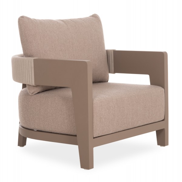 ΠΟΛΥΘΡΟΝΑ LOUNGE ABSOLUTION SM6460.02 ΑΛΟΥΜΙΝΙΟ-ΣΧΟΙΝΙ-ΜΑΞΙΛΑΡΙΑ ΜΠΕΖ 80x83x60.7Υεκ.