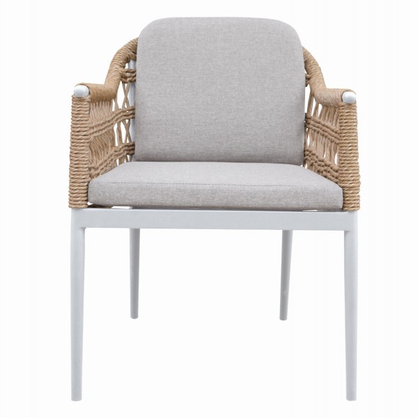 ΠΟΛΥΘΡΟΝΑ BOXER HM6556.02 ΑΛΟΥΜΙΝΙΟ & ΜΑΞΙΛΑΡΙΑ ΜΠΕΖ-TWIST WICKER 61x59x78,5Yεκ