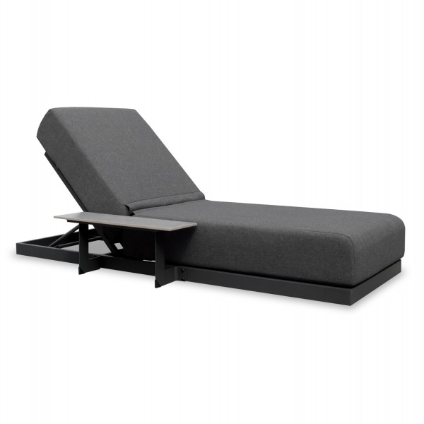 ΞΑΠΛΩΣΤΡΑ ΜΕ ΤΡΑΠΕΖΑΚΙ SUBLIME SM6560.01 ΓΚΡΙ ΑΛΟΥΜΙΝΙΟ & SINTERED STONE 193x69x26Υ