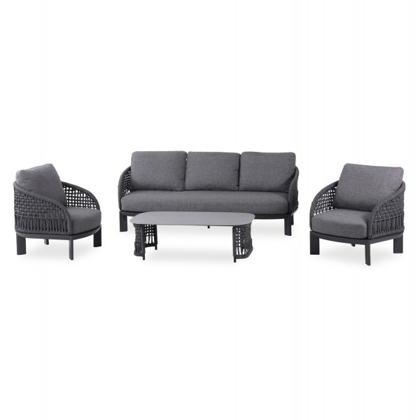 ΣΕΤ ΣΑΛΟΝΙ ΕΞ.ΧΩΡΟΥ 4ΤΜΧ LADRIS SM6405.02 ΑΝΘΡΑΚΙ ΑΛΟΥΜΙΝΙΟ-ΣΧΟΙΝΙ-ΜΑΞΙΛΑΡΙΑ