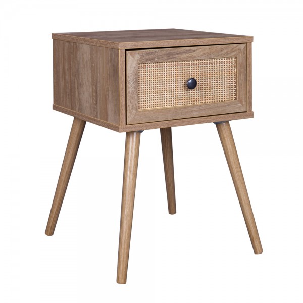 AMMOS ΚΟΜΟΔΙΝΟ 1ΣΥΡΤΑΡΙ ΦΥΣΙΚΟ ΜΕ RATTAN 40x35xH61cm