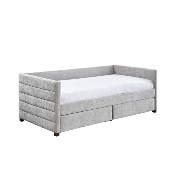 SUENO ΚΑΝΑΠΕΣ ΚΡΕΒΑΤΙ (ΓΙΑ ΣΤΡΩΜΑ 90x190cm) ΓΚΡΙ ΑΝΟΙΧΤΟ 209x99.5x76cm